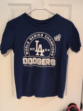 Los Angeles Dodgers Kids' Navy 2024 World Series Champions Tee